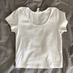 White crop top